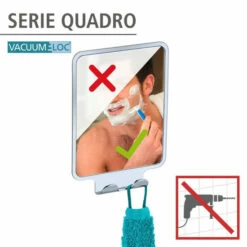 Wenko Vacuum-Loc® Antibeschlagspiegel Quadro -Günstiges Wenko Geschäft unnamed file 23639