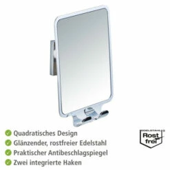 Wenko Vacuum-Loc® Antibeschlagspiegel Quadro -Günstiges Wenko Geschäft unnamed file 23640