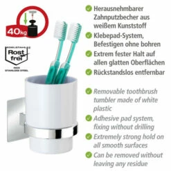 Wenko Turbo-Loc® Zahnputzbecher Quadro 19 Wenko Turbo-Loc® Zahnputzbecher Quadro -Günstiges Wenko Geschäft unnamed file 23719