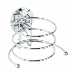 WENKO Turbo-Loc® Haartrocknerhalter, Aus Verchromtem Stahl, 14 X 7,5 X 11,5 Cm | Föhnhalterung Fürs Badezimmer, Mit Kabelhalter, Befestigung Ohne Bohren | Inkl. 2er Set Reinigungsschwämme Gratis -Günstiges Wenko Geschäft unnamed file 23738
