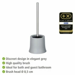 Wenko WC-Garnitur Basic Grau -Günstiges Wenko Geschäft unnamed file 23941