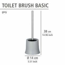 Wenko WC-Garnitur Basic Grau -Günstiges Wenko Geschäft unnamed file 23945