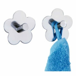 Wenko Wandhaken Fiore Edelstahl Glänzend 2er Set