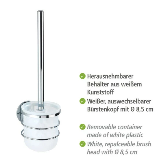 Wenko Turbo-Loc® Edelstahl WC-Garnitur 9 Wenko Turbo-Loc® Edelstahl WC-Garnitur – Bild 7