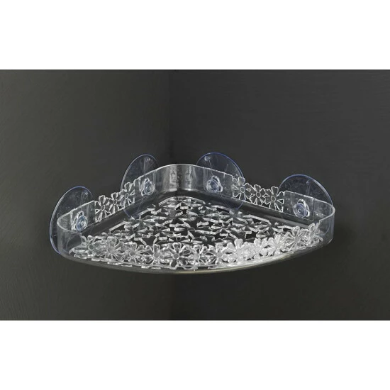 Wenko Universalablage Blumen Transparent Groß 6 Wenko Universalablage Blumen Transparent Groß – Bild 4