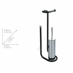 Wenko Stand WC-Garnitur Universalo Schwarz -Günstiges Wenko Geschäft unnamed file 24603