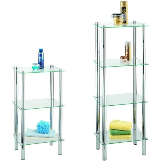 Wenko Regal Yago Viereckig Mit 4 Glasablagen 8 Wenko Regal Yago Viereckig Mit 4 Glasablagen – Bild 6