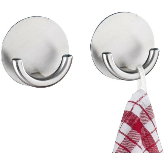 Wenko Wandhaken Rondo Edelstahl Matt 5 Wenko Wandhaken Rondo Edelstahl Matt – Bild 3