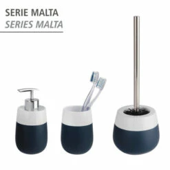 Wenko Zahnputzbecher Malta Blau/Weiß Keramik -Günstiges Wenko Geschäft unnamed file 24788