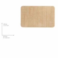 Wenko Badteppich Memory Foam Stripes, Sand