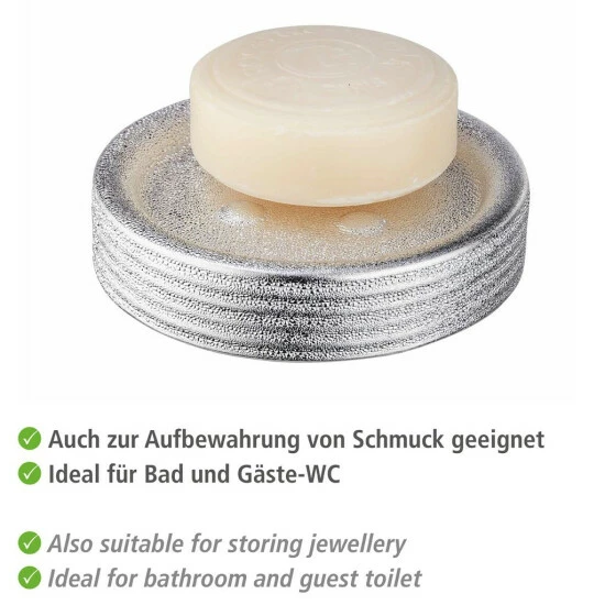 Wenko Seifenablage Polaris Juwel Silber Keramik 6 Wenko Seifenablage Polaris Juwel Silber Keramik – Bild 4