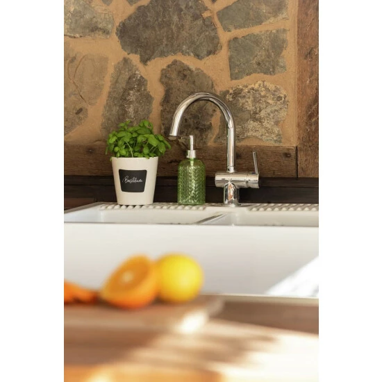 Wenko Seifenspender Vetro Grün Rund Echtglas 7 Wenko Seifenspender Vetro Grün Rund Echtglas – Bild 5