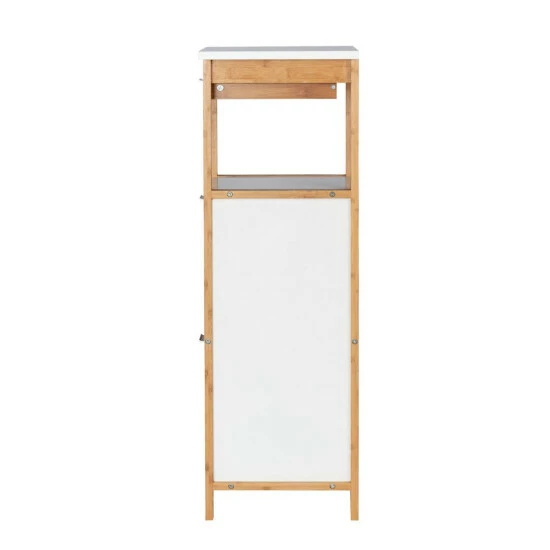 Wenko Regal Finja Aus Bambus Mit 2 Ablagen, 2 Fächern Und Schublade 4 Wenko Regal Finja Aus Bambus Mit 2 Ablagen, 2 Fächern Und Schublade – Bild 2