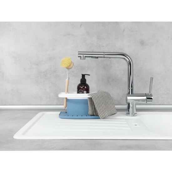 Wenko Spülbeckenorganizer Cosmo Blau 6 Wenko Spülbeckenorganizer Cosmo Blau – Bild 4