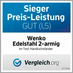 Wenko Handtuchständer Lima Mit 2 Armen Edelstahl 11 Wenko Handtuchständer Lima Mit 2 Armen Edelstahl -Günstiges Wenko Geschäft unnamed file 24929