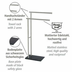 Wenko Handtuchständer Lima Mit 2 Armen Edelstahl 12 Wenko Handtuchständer Lima Mit 2 Armen Edelstahl -Günstiges Wenko Geschäft unnamed file 24930