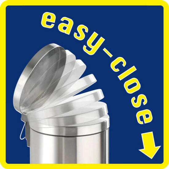 Wenko Treteimer Studio Easy-Close 6 L Edelstahl Mattiert 13 Wenko Treteimer Studio Easy-Close 6 L Edelstahl Mattiert – Bild 11