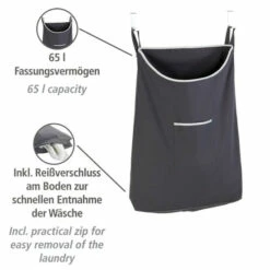 Wenko Über-Tür Wäschesammler Canguro Grau 21 Wenko Über-Tür Wäschesammler Canguro Grau -Günstiges Wenko Geschäft unnamed file 25007