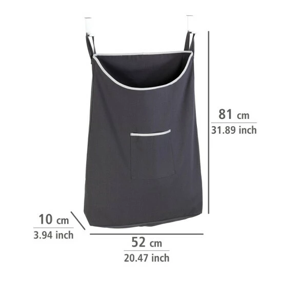 Wenko Über-Tür Wäschesammler Canguro Grau 9 Wenko Über-Tür Wäschesammler Canguro Grau – Bild 7