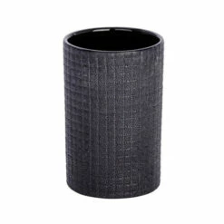 Wenko Zahnputzbecher Polaris Jet Anthrazit Keramik