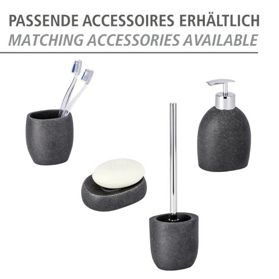 Wenko Zahnputzbecher Puro Anthrazit 8 Wenko Zahnputzbecher Puro Anthrazit – Bild 6
