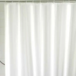Wenko Duschvorhang Uni Weiß, PEVA, 180 X 200 Cm