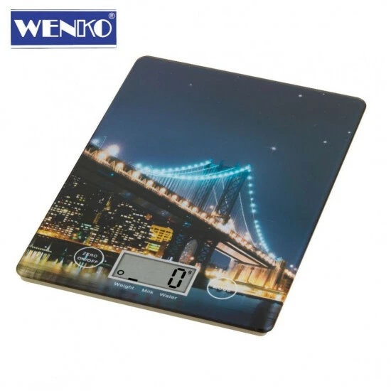 Wenko Küchenwaage - Digitalwaage - Glas-Haushaltswaage - Mehrfarbig - LCD-Anzeige 3 Wenko Küchenwaage - Digitalwaage - Glas-Haushaltswaage - Mehrfarbig - LCD-Anzeige