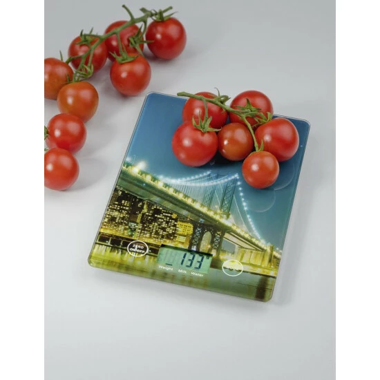 Wenko Küchenwaage - Digitalwaage - Glas-Haushaltswaage - Mehrfarbig - LCD-Anzeige 10 Wenko Küchenwaage - Digitalwaage - Glas-Haushaltswaage - Mehrfarbig - LCD-Anzeige – Bild 8