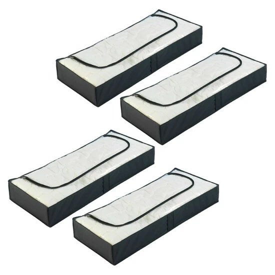 Wenko Unterbettkommode Deep Black 4er Set 4 Wenko Unterbettkommode Deep Black 4er Set – Bild 2