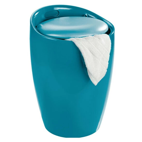 Wenko Hocker Candy Petrol, Mit Wäschesack 4 Wenko Hocker Candy Petrol, Mit Wäschesack – Bild 2