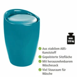 Wenko Hocker Candy Petrol, Mit Wäschesack 19 Wenko Hocker Candy Petrol, Mit Wäschesack -Günstiges Wenko Geschäft unnamed file 25409
