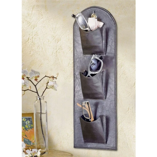 Wenko Multi-Garage In Lederoptik, Braun 3 Wenko Multi-Garage In Lederoptik, Braun