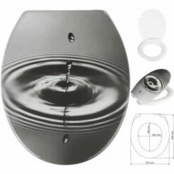 Wenko WC-Sitz Waterdrop Grau -Günstiges Wenko Geschäft unnamed file 25457