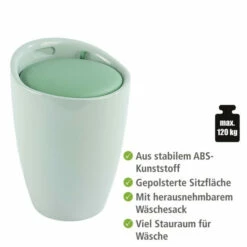Wenko Hocker Candy Mint, Mit Wäschesack -Günstiges Wenko Geschäft unnamed file 25487