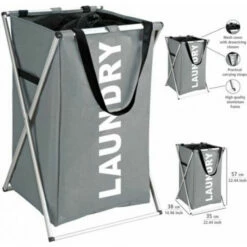 Wenko Wäschesammler Uno Grau 25 Wenko Wäschesammler Uno Grau -Günstiges Wenko Geschäft unnamed file 25509