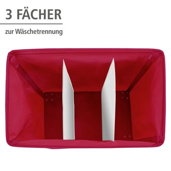 Wenko Wäschesammler Trivo Rot 11 Wenko Wäschesammler Trivo Rot – Bild 9