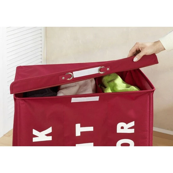 Wenko Wäschesammler Trivo Rot 17 Wenko Wäschesammler Trivo Rot – Bild 15