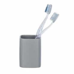 Wenko Zahnputzbecher Hexa Grau Keramik