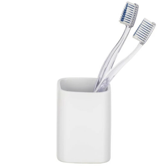 Wenko Zahnputzbecher Hexa Grau Keramik 5 Wenko Zahnputzbecher Hexa Grau Keramik – Bild 3