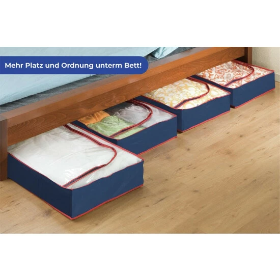 Wenko Unterbettkommode Blau-Rot 8er Set 5 Wenko Unterbettkommode Blau-Rot 8er Set – Bild 3