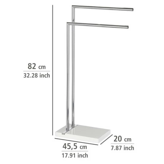 Wenko Handtuchständer Noble White Mit 2 Armen 7 Wenko Handtuchständer Noble White Mit 2 Armen – Bild 5