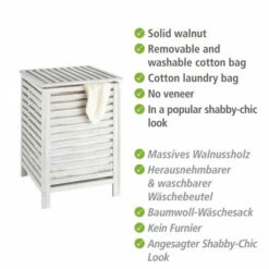 Wenko Wäschetruhe Norway Weiß Aus Walnussholz -Günstiges Wenko Geschäft unnamed file 25753