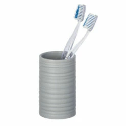 Wenko Zahnputzbecher Mila Grau Keramik