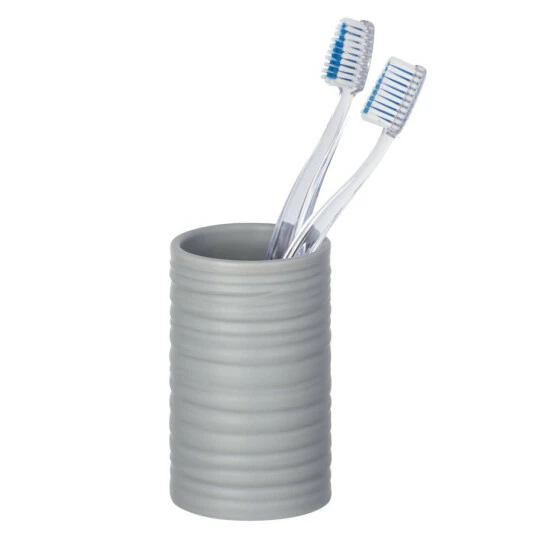 Wenko Zahnputzbecher Mila Grau Keramik 3 Wenko Zahnputzbecher Mila Grau Keramik