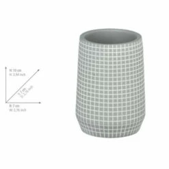 Wenko Zahnputzbecher Ohrid Silber-Grau -Günstiges Wenko Geschäft unnamed file 25831