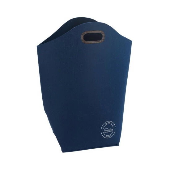 Wenko Wäschesammler Filz Blau 3 Wenko Wäschesammler Filz Blau