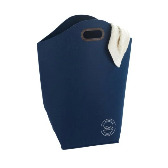 Wenko Wäschesammler Filz Blau 4 Wenko Wäschesammler Filz Blau – Bild 2