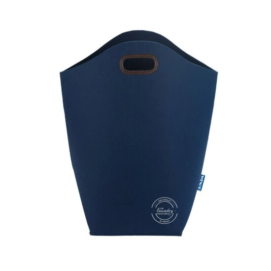 Wenko Wäschesammler Filz Blau 5 Wenko Wäschesammler Filz Blau – Bild 3