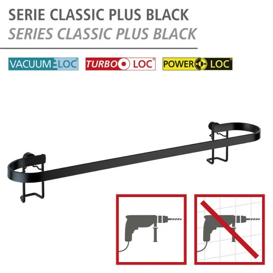 Wenko Handtuchstange Classic Plus Black 8 Wenko Handtuchstange Classic Plus Black – Bild 6