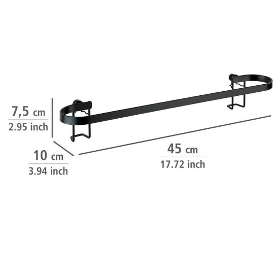 Wenko Handtuchstange Classic Plus Black 11 Wenko Handtuchstange Classic Plus Black – Bild 9